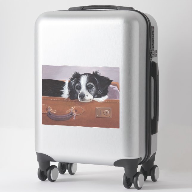 Pegatina Soñando con los viajes (Maleta)