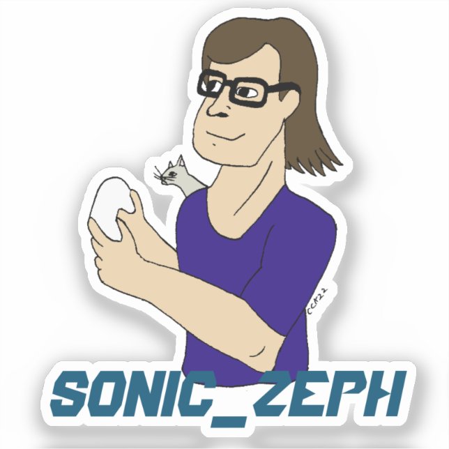 Pegatina Sonic_Zeph (Anverso)