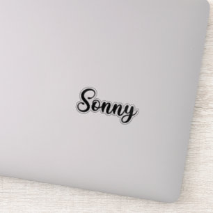 Pegatina Sonny Name - Caligrafía manuscrita