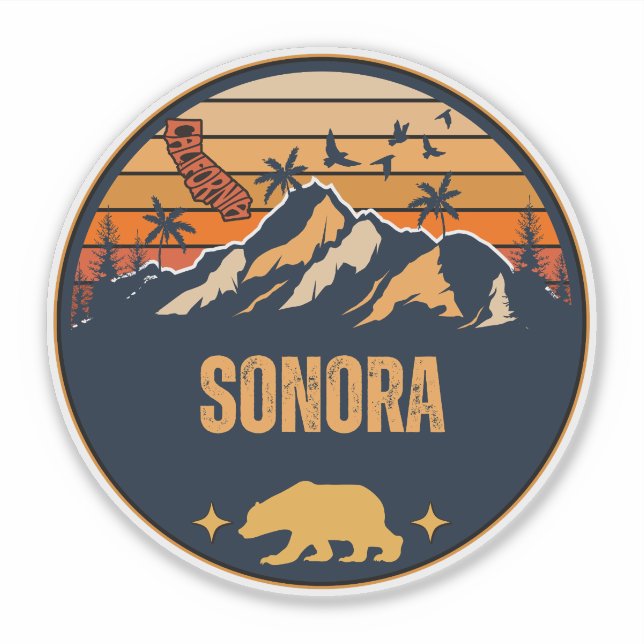 Pegatina Sonora, California (Anverso)