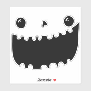 Pegatina Sonrisa divertida en Halloween