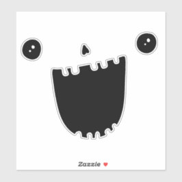 Pegatina Sonrisa divertida en Halloween