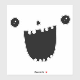 Pegatina Sonrisa divertida en Halloween