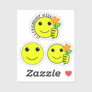 Pegatina Sonrisa en la Semana de la Amistad