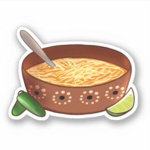 Pegatina Sopa De Fideo