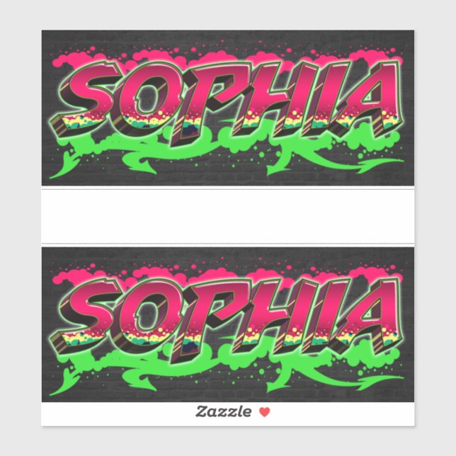 Pegatina Sophia Vorname Name Graffiti Aufkleber Sticker (Hoja)