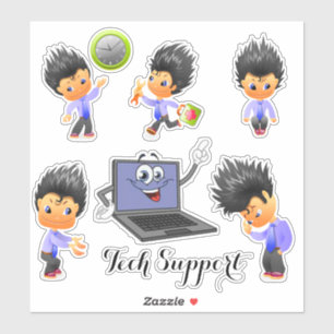 Pegatina Soporte técnico