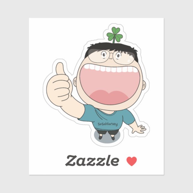 Pegatina sosoHoney(44) Clover (Hoja)