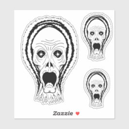 Pegatina Soul-Chilling Scream Horror Art
