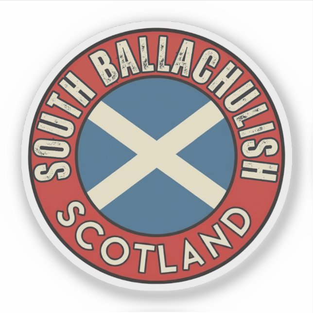 Pegatina South Ballachulish, Escocia (Anverso)