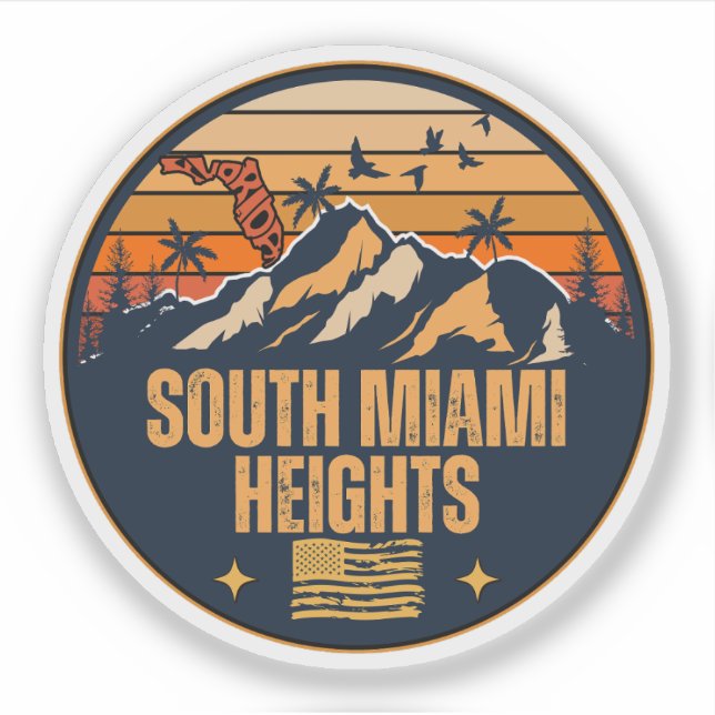 Pegatina South Miami Heights, Florida  (Anverso)