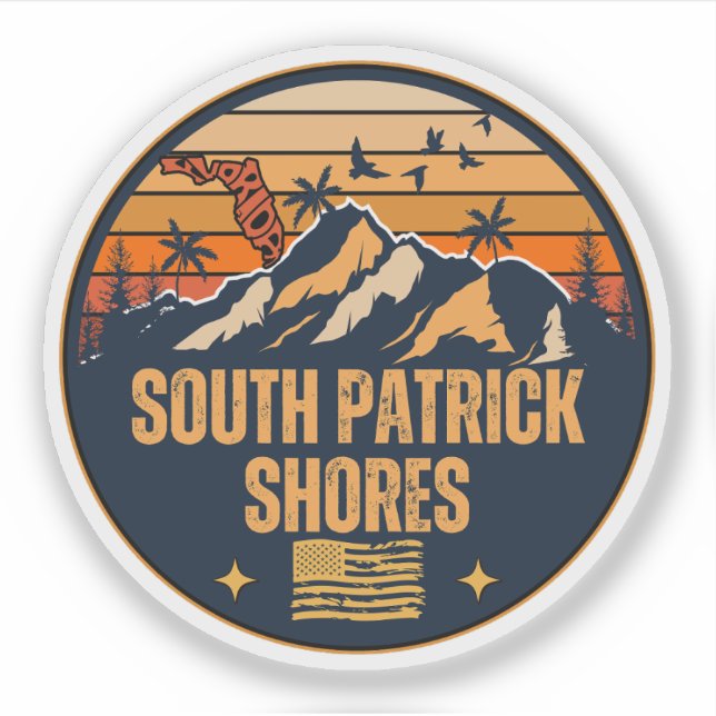 Pegatina South Patrick Shores, Florida  (Anverso)