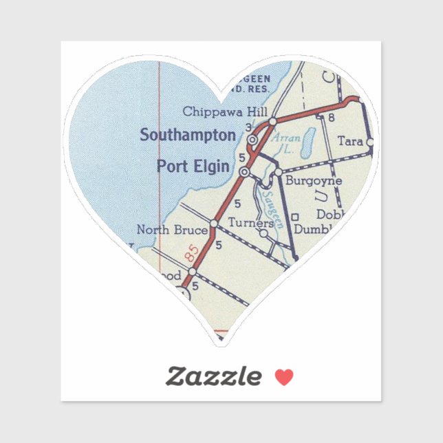 Pegatina Southampton Ontario (Hoja)