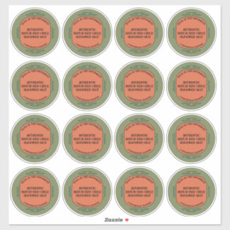 Pegatina Southwestern Style Custom Jar Box Tin Label Set