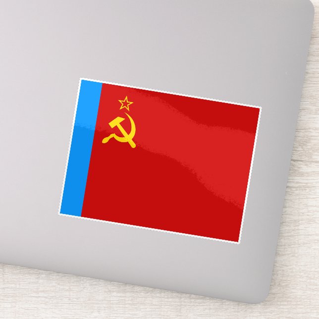 Pegatina Soviet Russia Flag, USSR, CCCP, Communism, Lenin (Detalle)