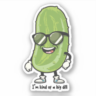 Pegatina Soy como un Gran Dill   lucir gafas de sol