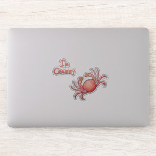 Pegatina Soy Crabby Dungeness Crab