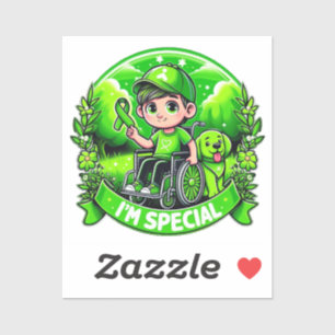 Pegatina 🌟 Soy especial - Diseño de conciencia sobre la pa