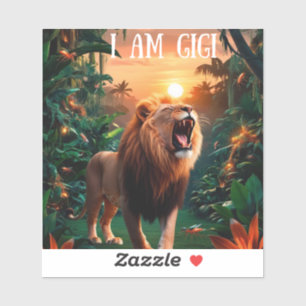 Pegatina Soy gigi bisabuela fuerte amiga de la abuela