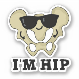 Pegatina Soy Hip Funny Hipbone Anatomy Pun