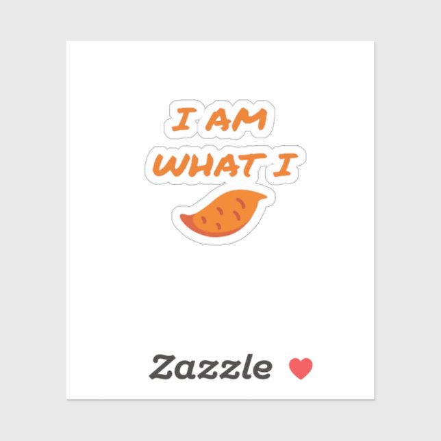 Pegatina Soy lo que yo soy clásico (Hoja)