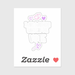 Pegatina Soy Mujer Observarme Votar