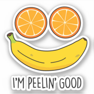 Pegatina Soy Peelin Good Funny Fruit Pun