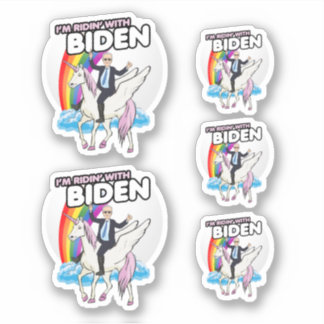 Pegatina Soy Ridin con Biden