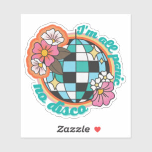 Pegatina Soy todo Pánico Sin Sticker de Disco