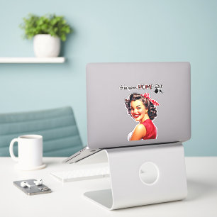 Pegatina Soy tu Chica de casa arte Chica retro inmobiliario