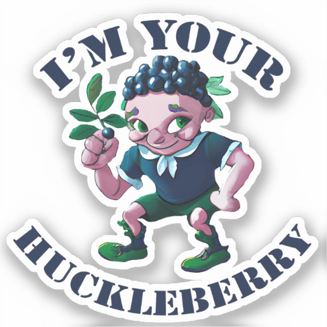 Pegatina Soy tu Huckleberry (Anverso)