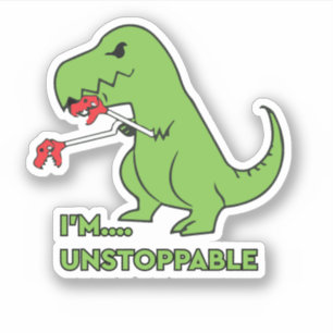 Pegatina Soy un Dino Funny Imparable
