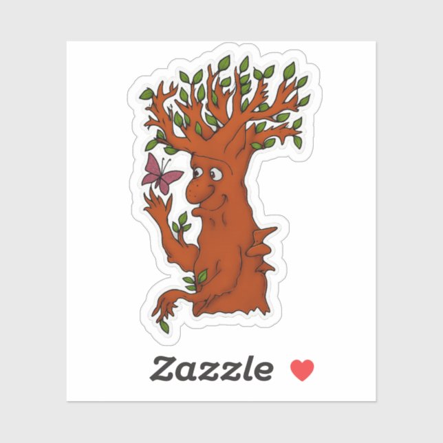 Pegatina ¡Soy un Ent! (Hoja)