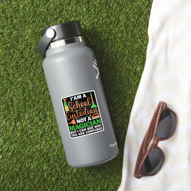Pegatina Soy un guardián escolar, no un cuidador mago (HydroFlask Insitu)