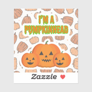 Pegatina Soy un Pumpkinhead 2 Square