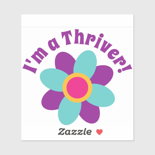 Pegatina ¡Soy un Thriver! (Hoja)