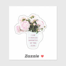 Soy una hija sanada del Rey Elegantes Peonías