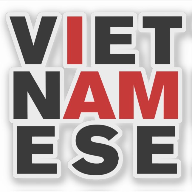 PEGATINA SOY VIETNAMITA (Anverso)