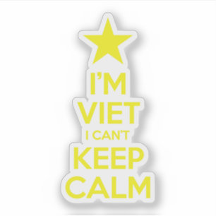 Pegatina Soy vietnamita y no puedo mantener la calma