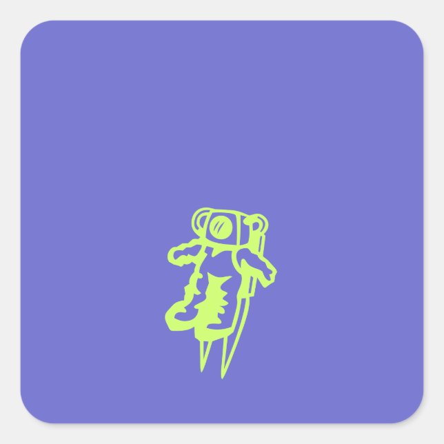Pegatina Spaceman (Anverso)