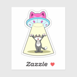 Pegatina Spaceship Cat
