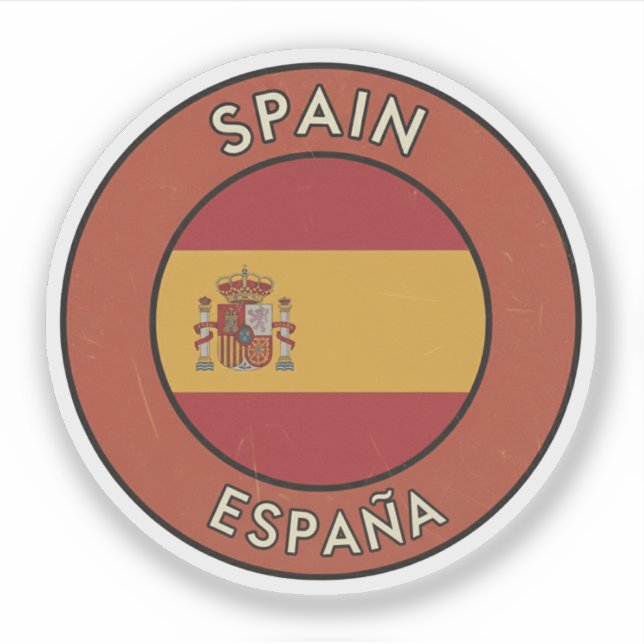 Pegatina Spain (Anverso)