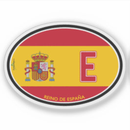 Pegatina SPAIN Espana Spanish Vehicle ID Flag Sticker