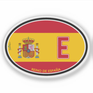 Pegatina SPAIN Espana Spanish Vehicle ID Flag Sticker