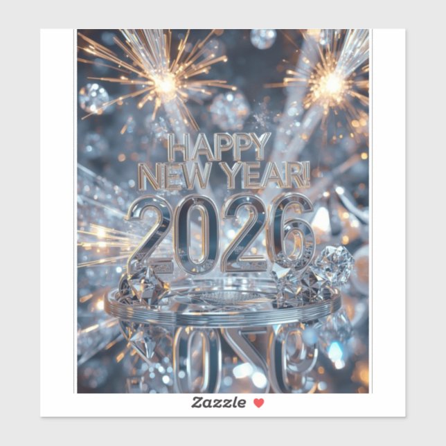 Pegatina Sparkle into the New Year Sticker (Hoja)