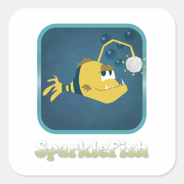 Pegatina SparkleFish (Anverso)