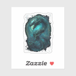 Pegatina Spectral Coil Cyberpunk Serpent Dark Art