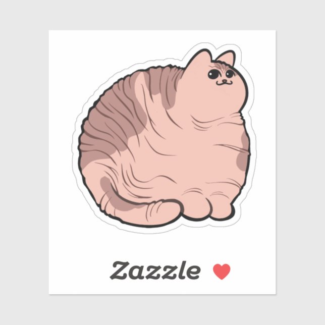 Pegatina Sphynx CHONK (Hoja)