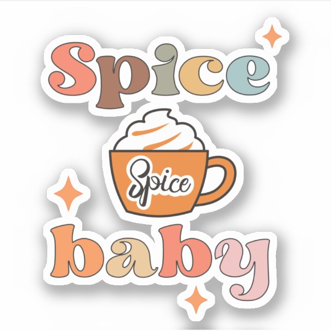 Pegatina Spice Spice Baby Pumpkin Spice Latte (Anverso)