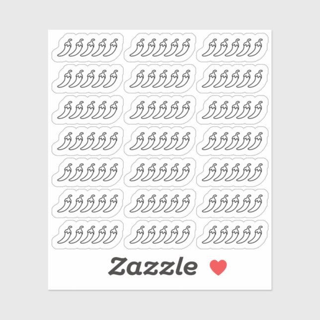 Pegatina Spicy Blank Pepper Book Movie Rating Bujo Planner (Hoja)